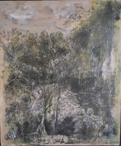Pencil on industrial plaster and Plasterboard 42cm x 34cm